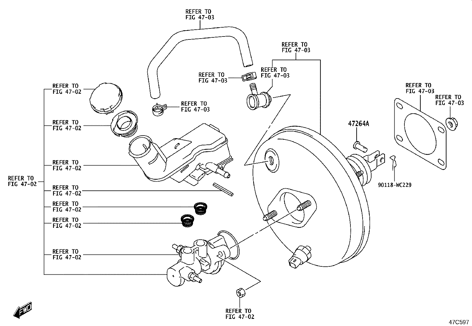 47110-WC003 PEDAL SUB-ASSY, BRAKE product image