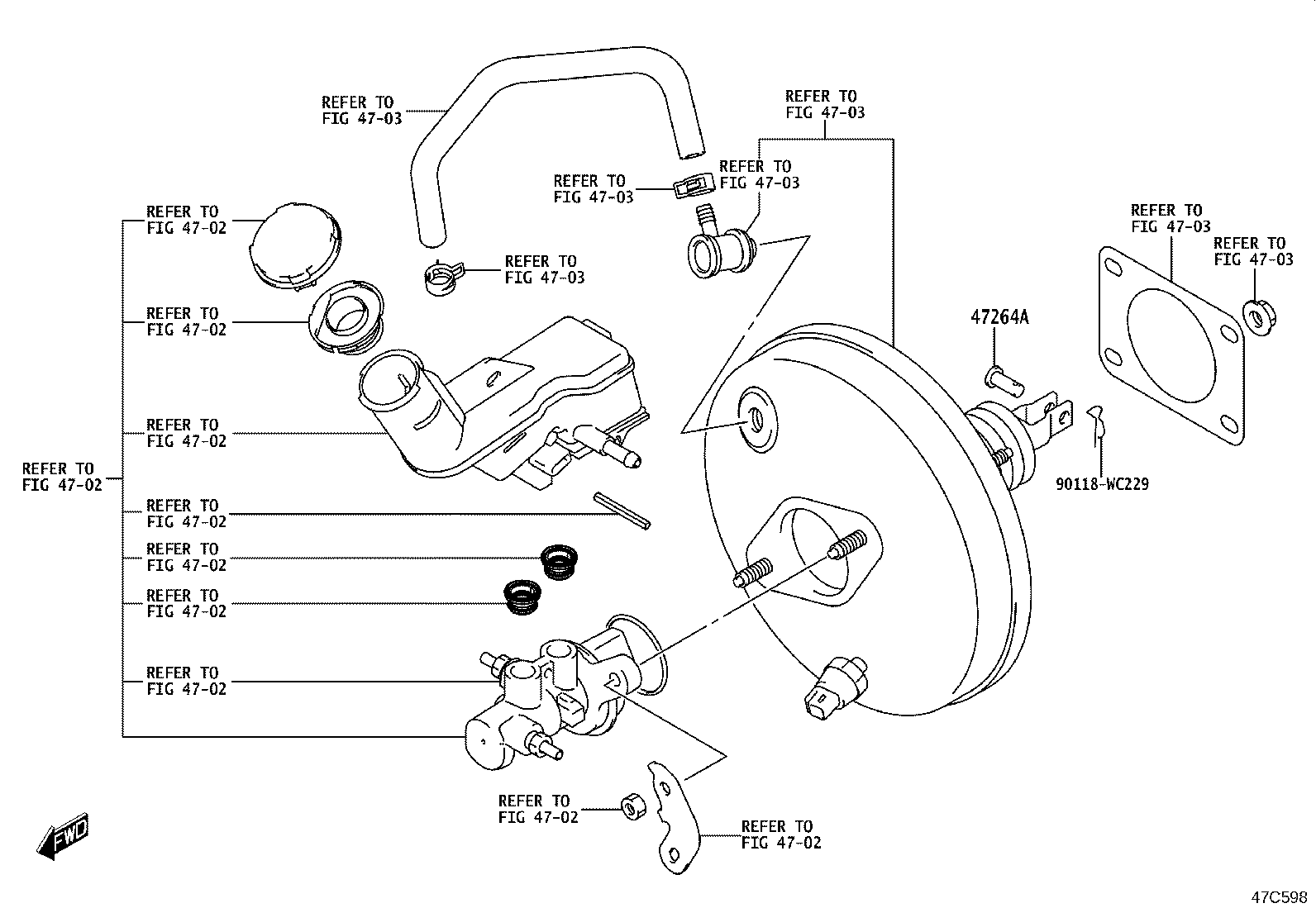 47110-WC003 PEDAL SUB-ASSY, BRAKE product image