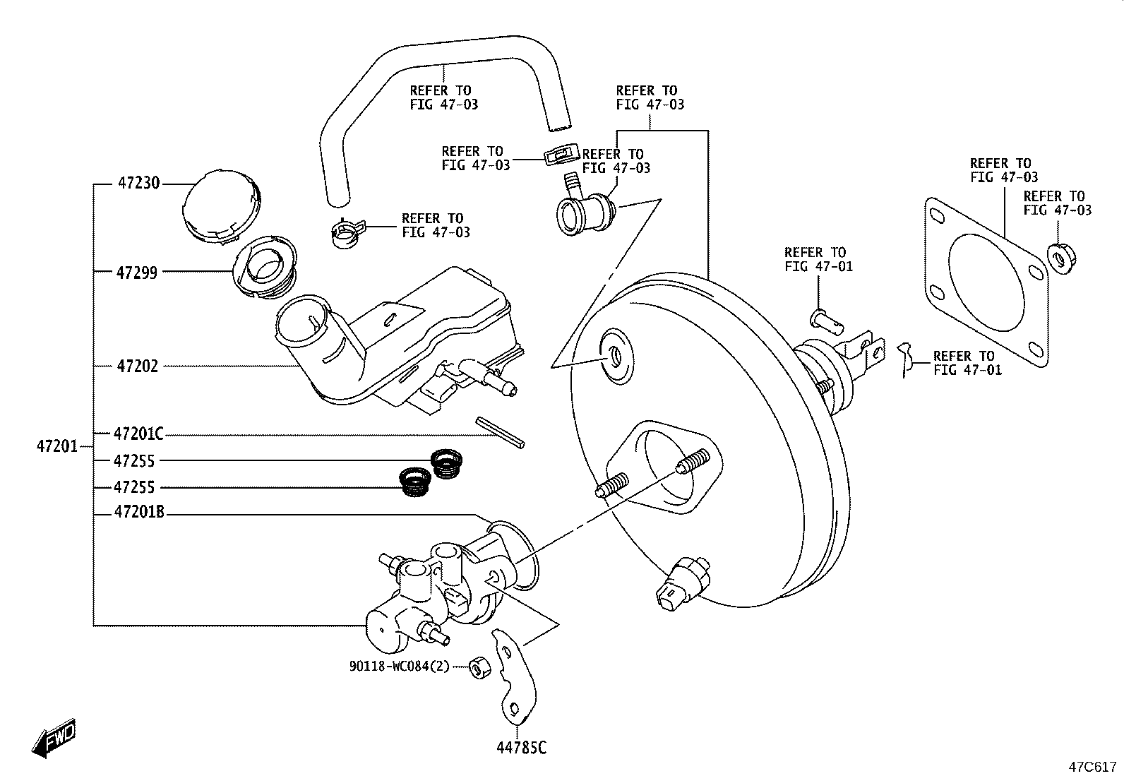 47220-WC003 RESERVOIR SUB-ASSY, BRAKE MASTER CYLINDER product image