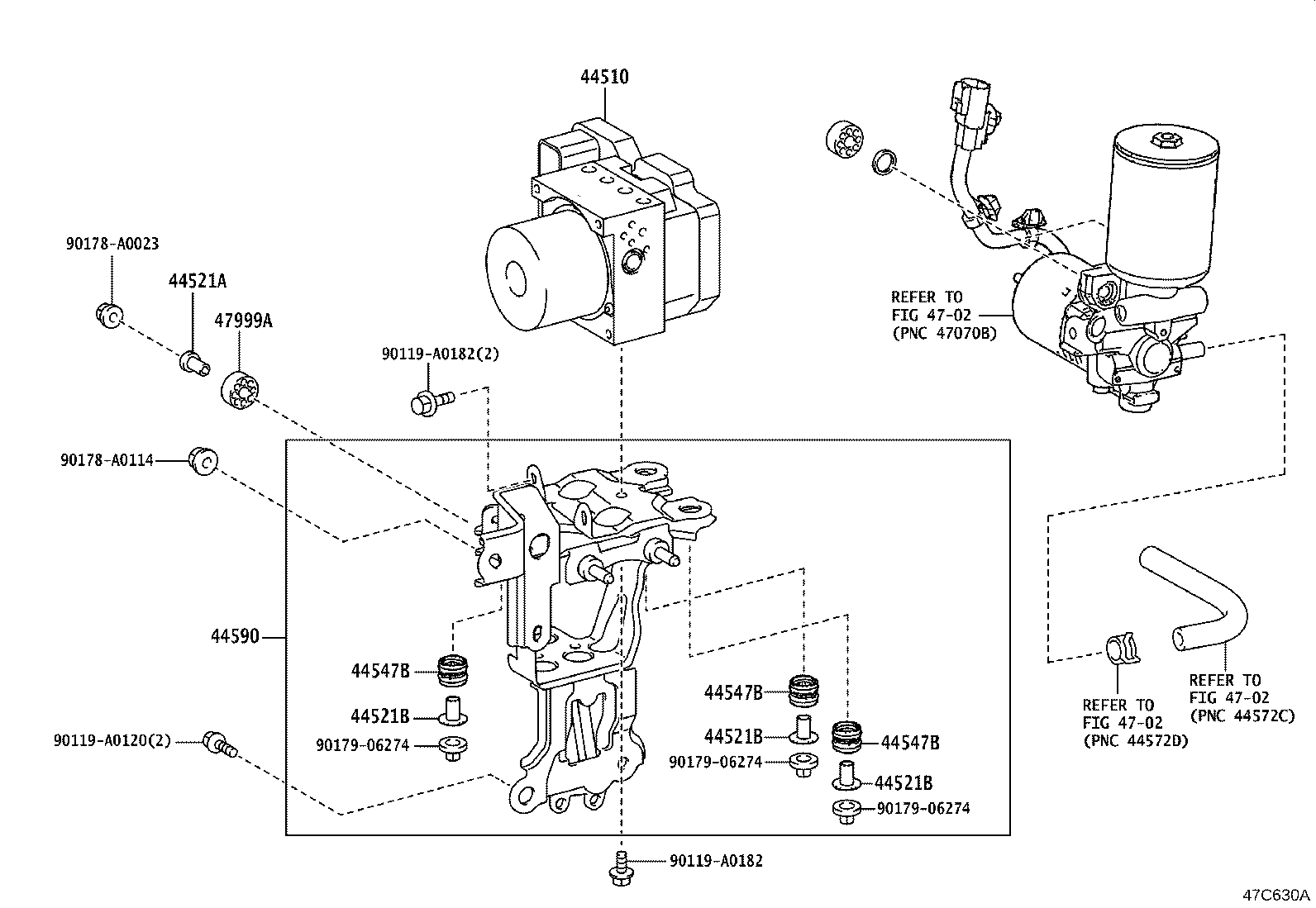 44590-48290 BRACKET ASSY, BRAKE ACTUATOR product image