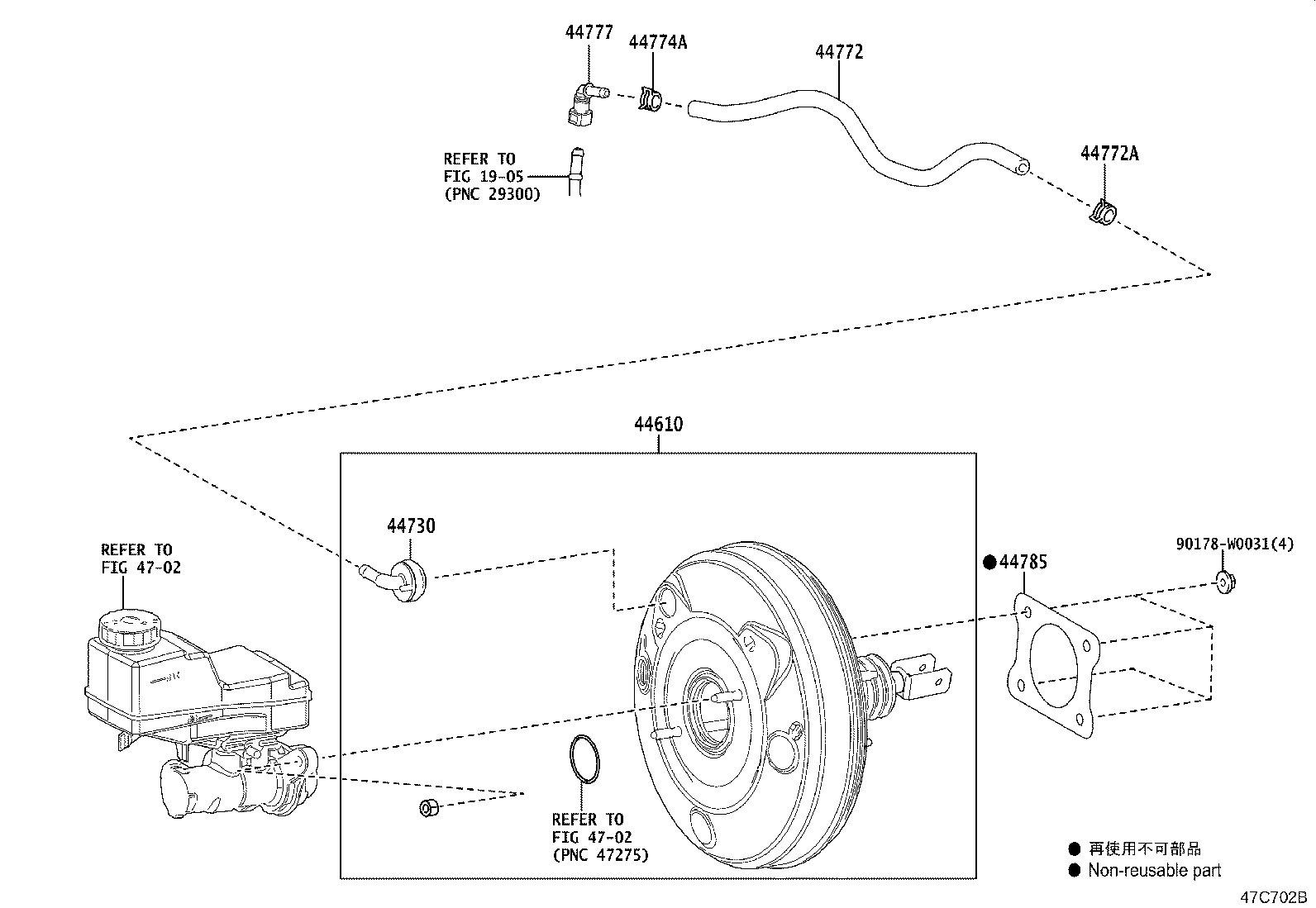 44772-10220 HOSE, CHECK VALVE TO CONNECTOR TUBE product image