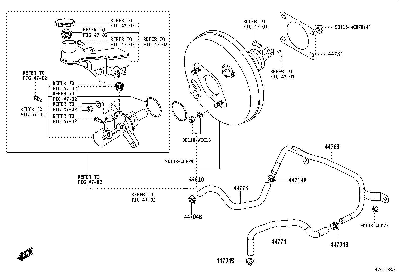 44774-WC003 HOSE, UNION TO CONNECTOR TUBE product image
