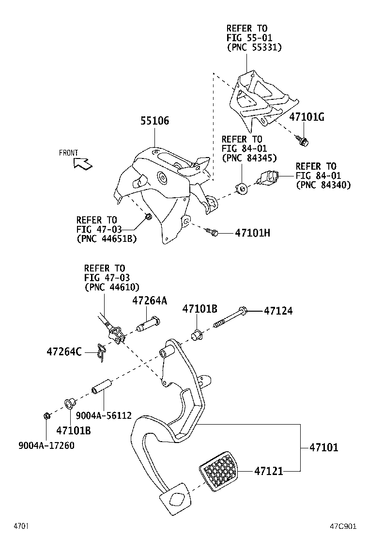 47121-BZ070 PAD, BRAKE PEDAL product image