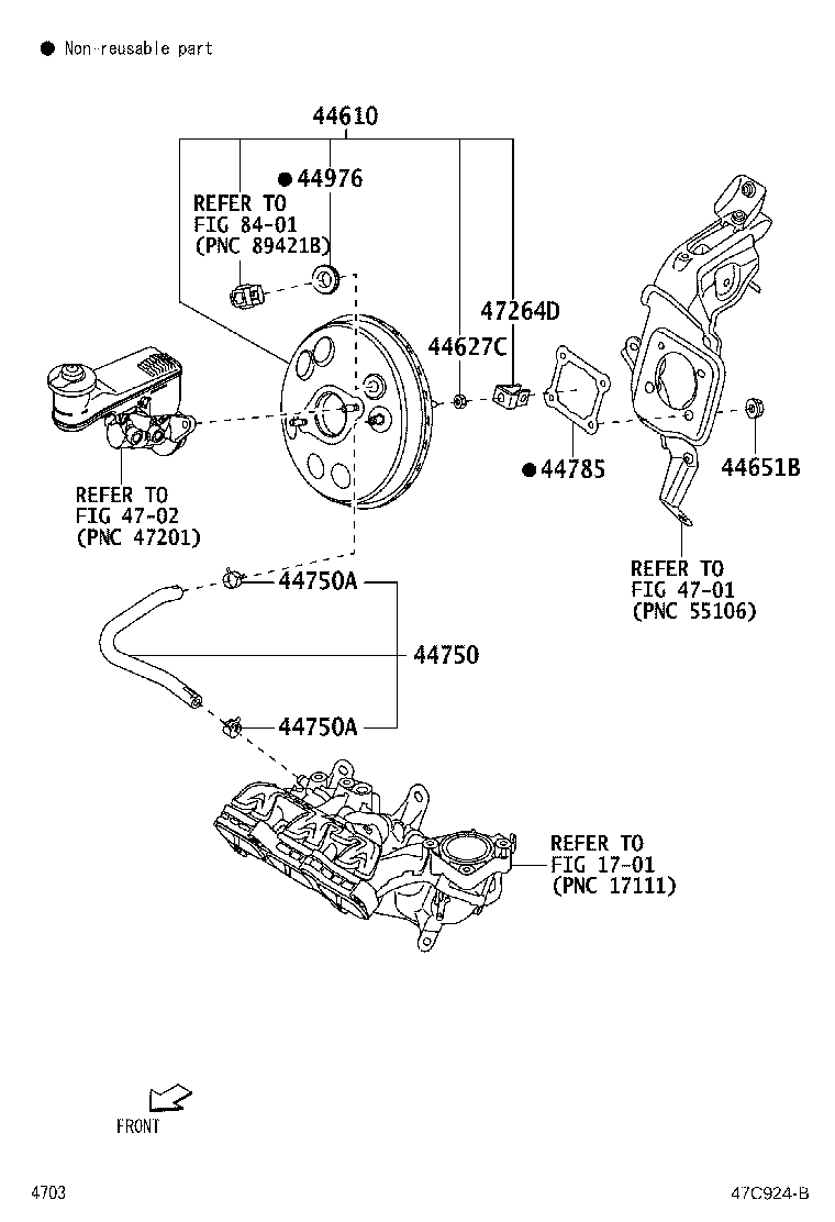 Toyota 47275-BZ010 GASKET, BRAKE BOOSTER