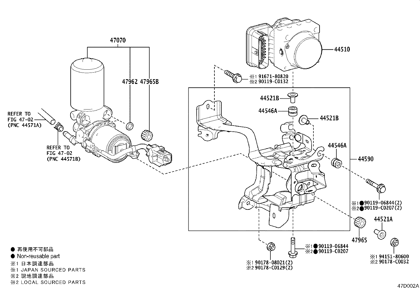 44590-F4060 BRACKET ASSY, BRAKE ACTUATOR product image