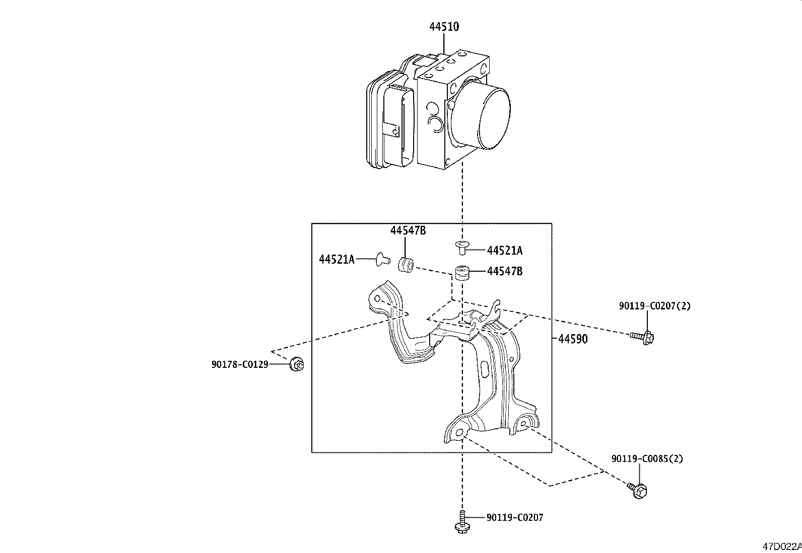 44050-0R461 ACTUATOR ASSY, BRAKE product image