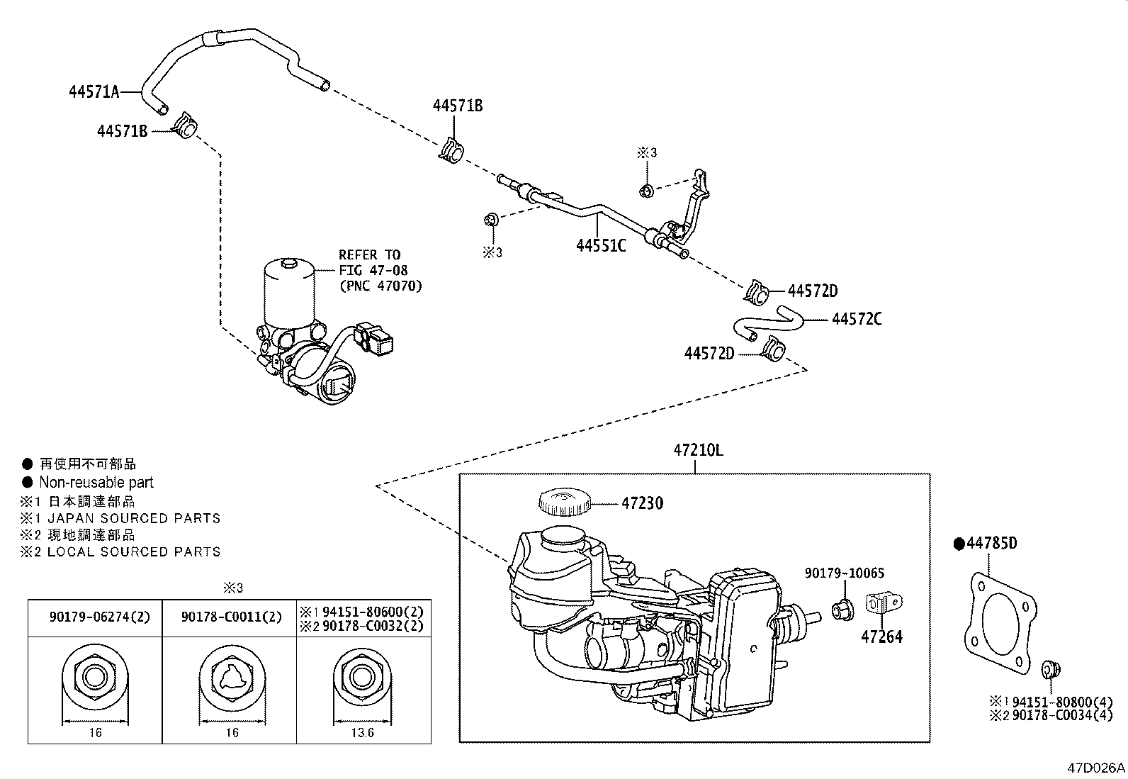 47050-F4100 BRAKE BOOSTER ASSY, W/MASTER CYLINDER product image