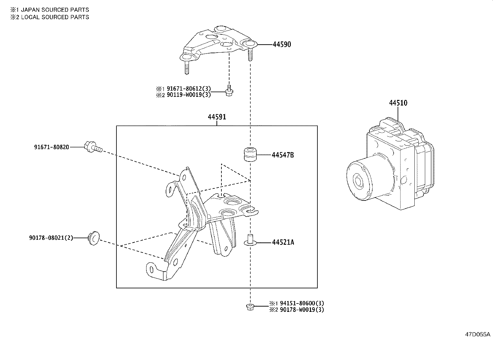 47315-0DA00 TUBE, FRONT BRAKE, NO.5 product image