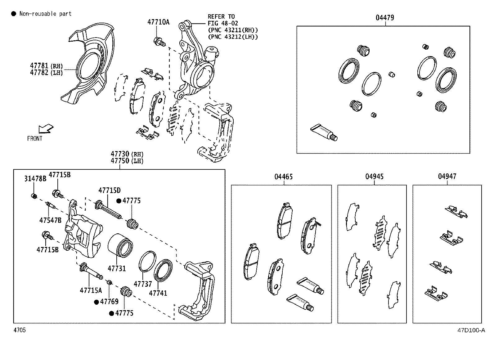 Toyota 90041-05431 BOLT, HEXAGON(FOR FRONT DISC BRAKE CALIPER)