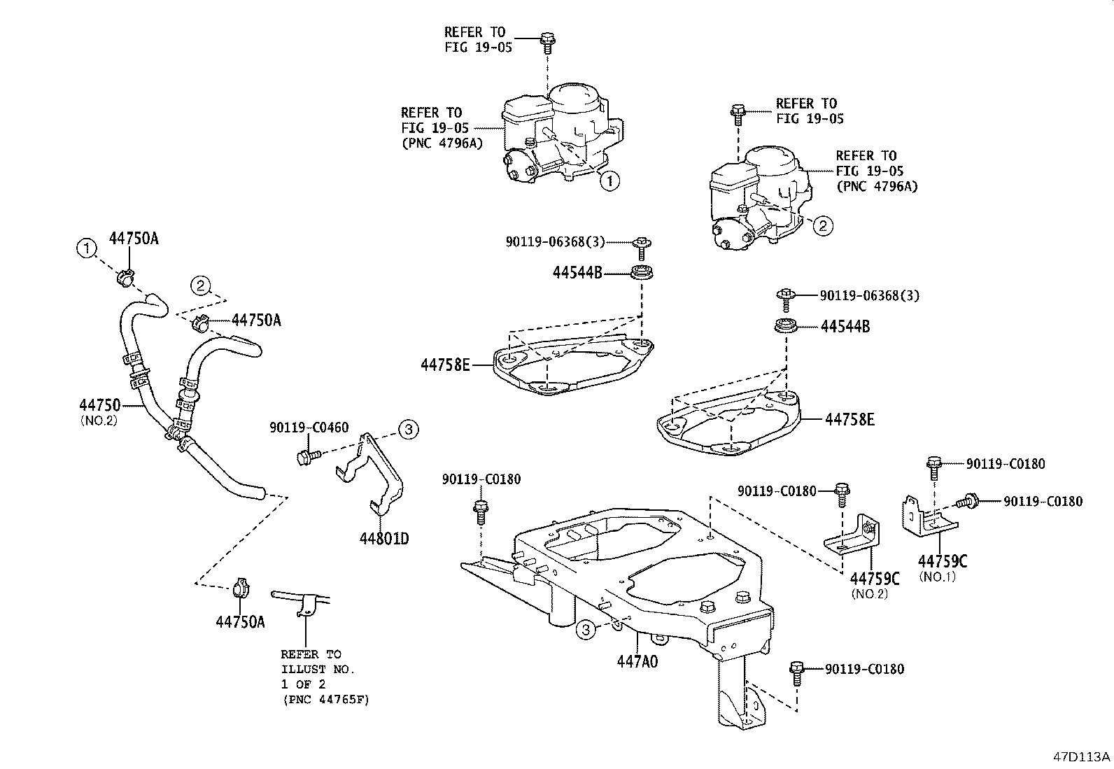 44765-0S010 TUBE, CONNECTOR TO VACUUM RESERVOIR product image
