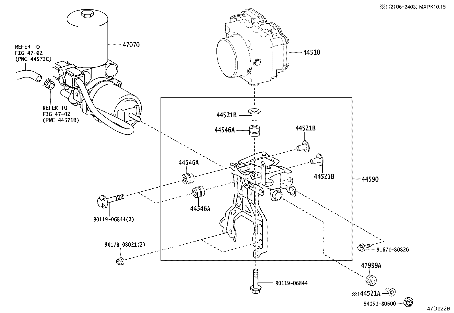 47321-52510 TUBE, REAR BRAKE, NO.1 product image