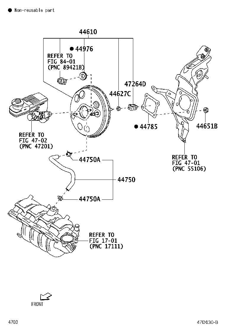 Toyota 44772-BZ160 HOSE, CHECK VALVE TO CONNECTOR TUBE