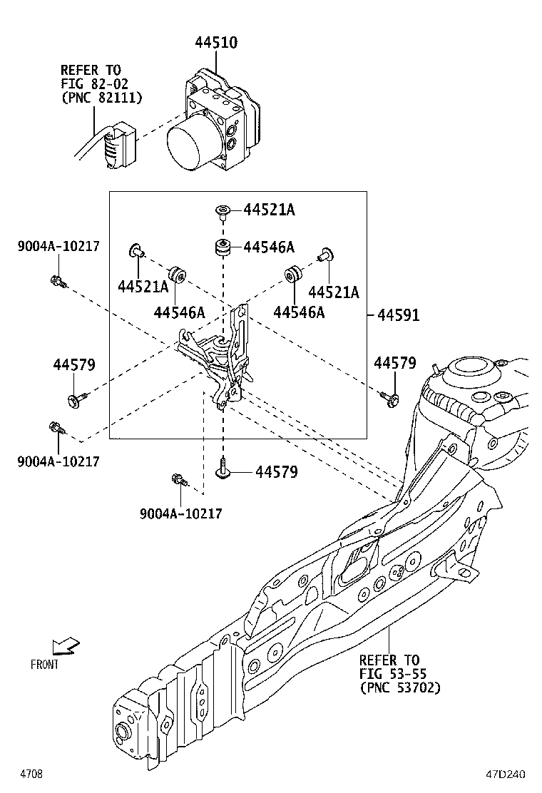47330-BZ060 HOSE, FLEXIBLE(FOR REAR RH) product image