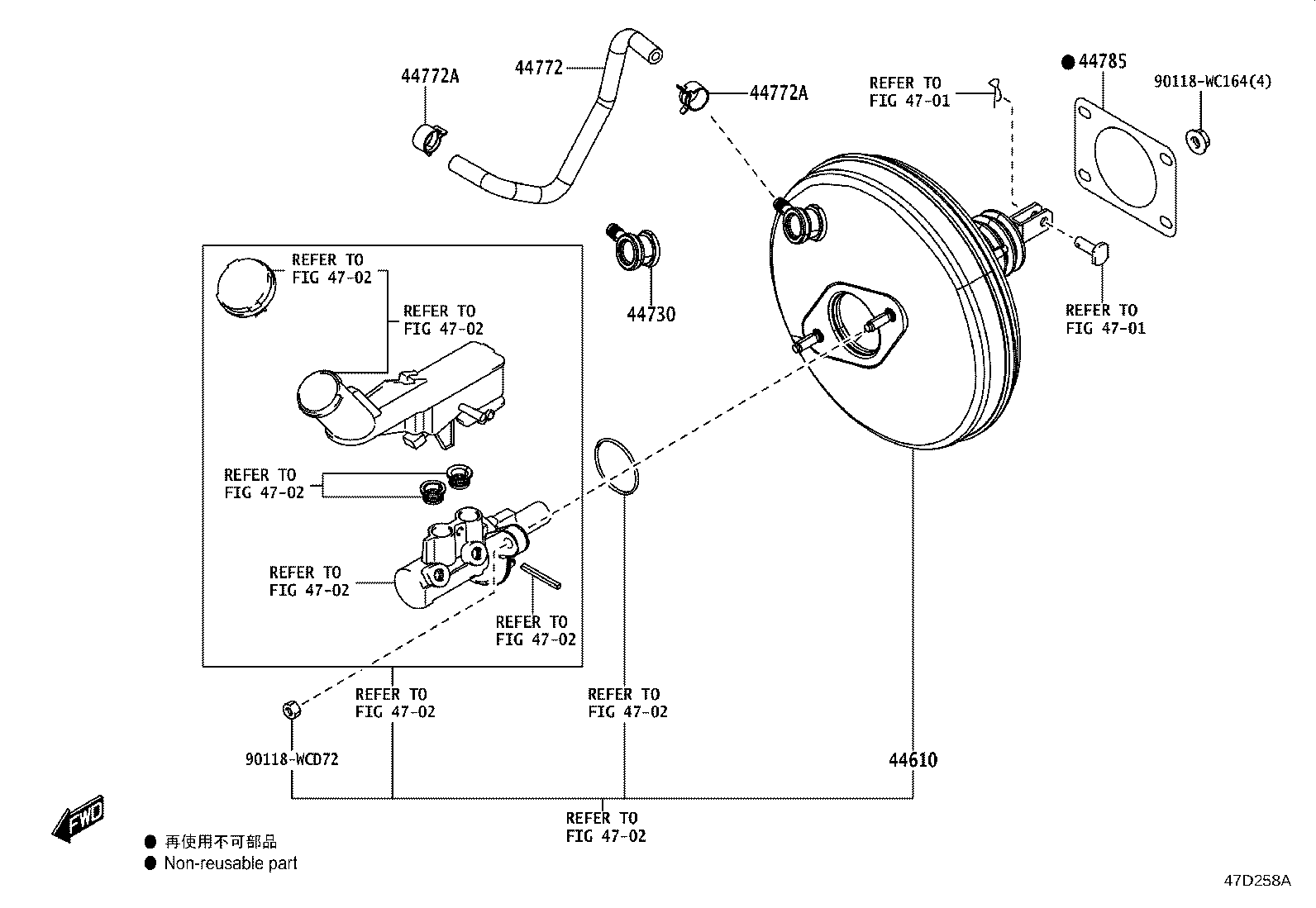 44773-WC004 HOSE, VACUUM, NO.2 product image