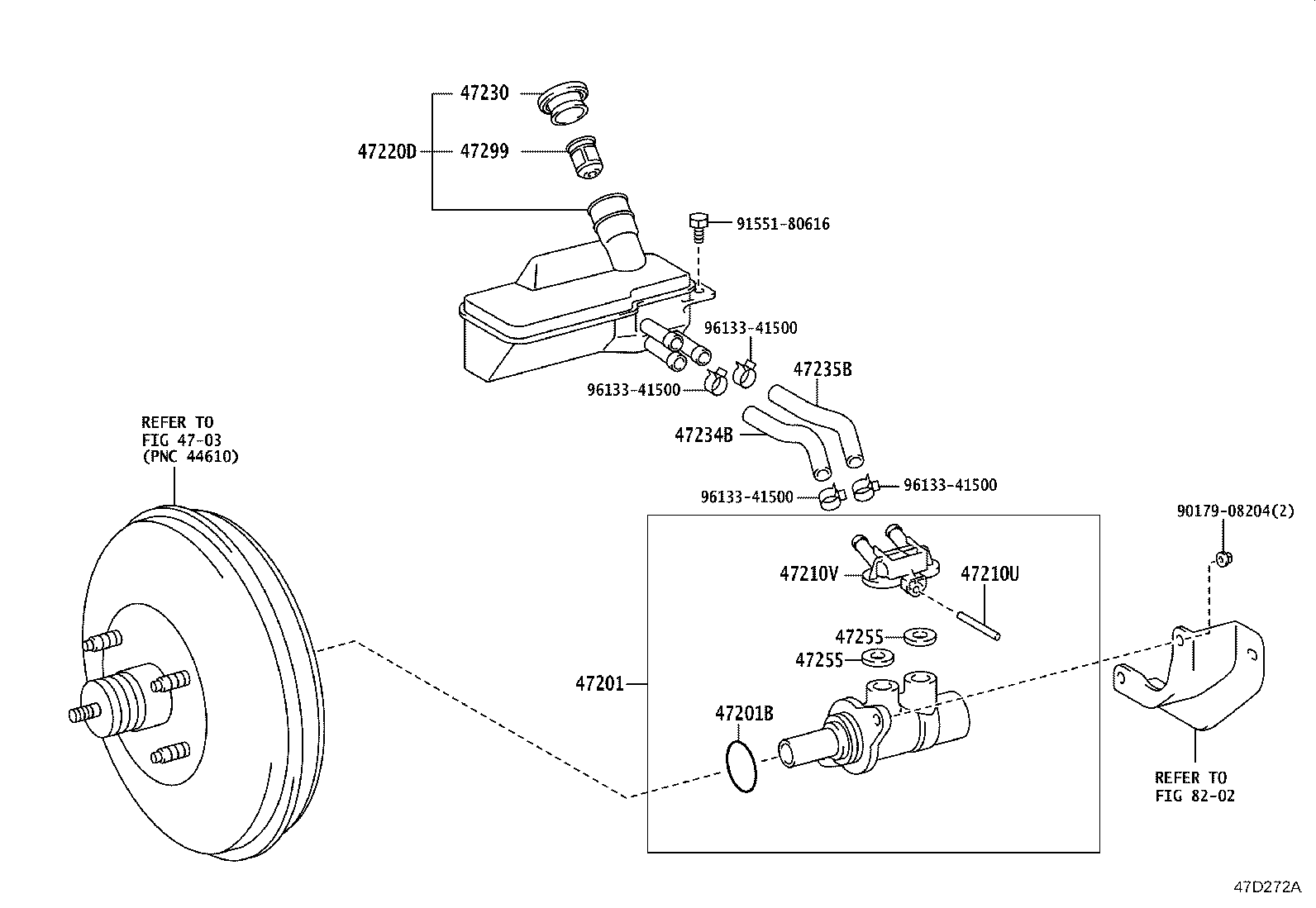 47220-37160 RESERVOIR ASSY, BRAKE MASTER CYLINDER product image