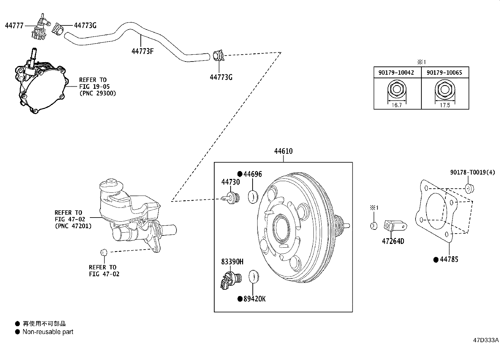 44774-06150 HOSE, UNION TO CONNECTOR TUBE product image