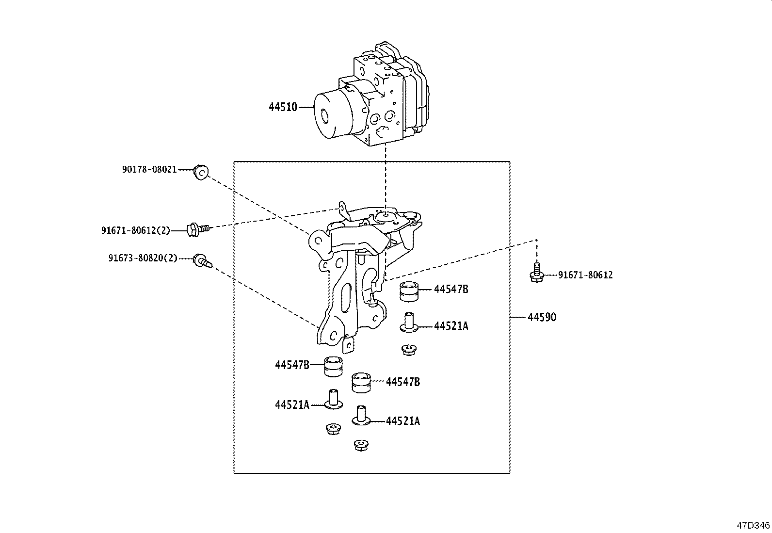 47311-78060 TUBE, FRONT BRAKE, NO.1 product image