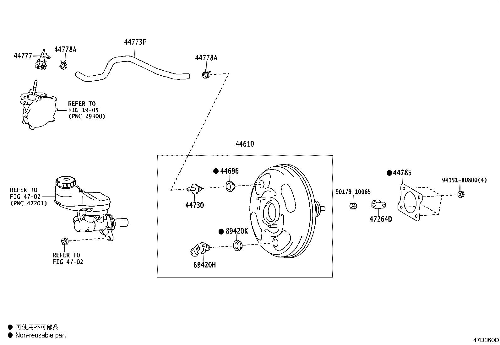 Toyota 44610-78170 BOOSTER ASSY, BRAKE