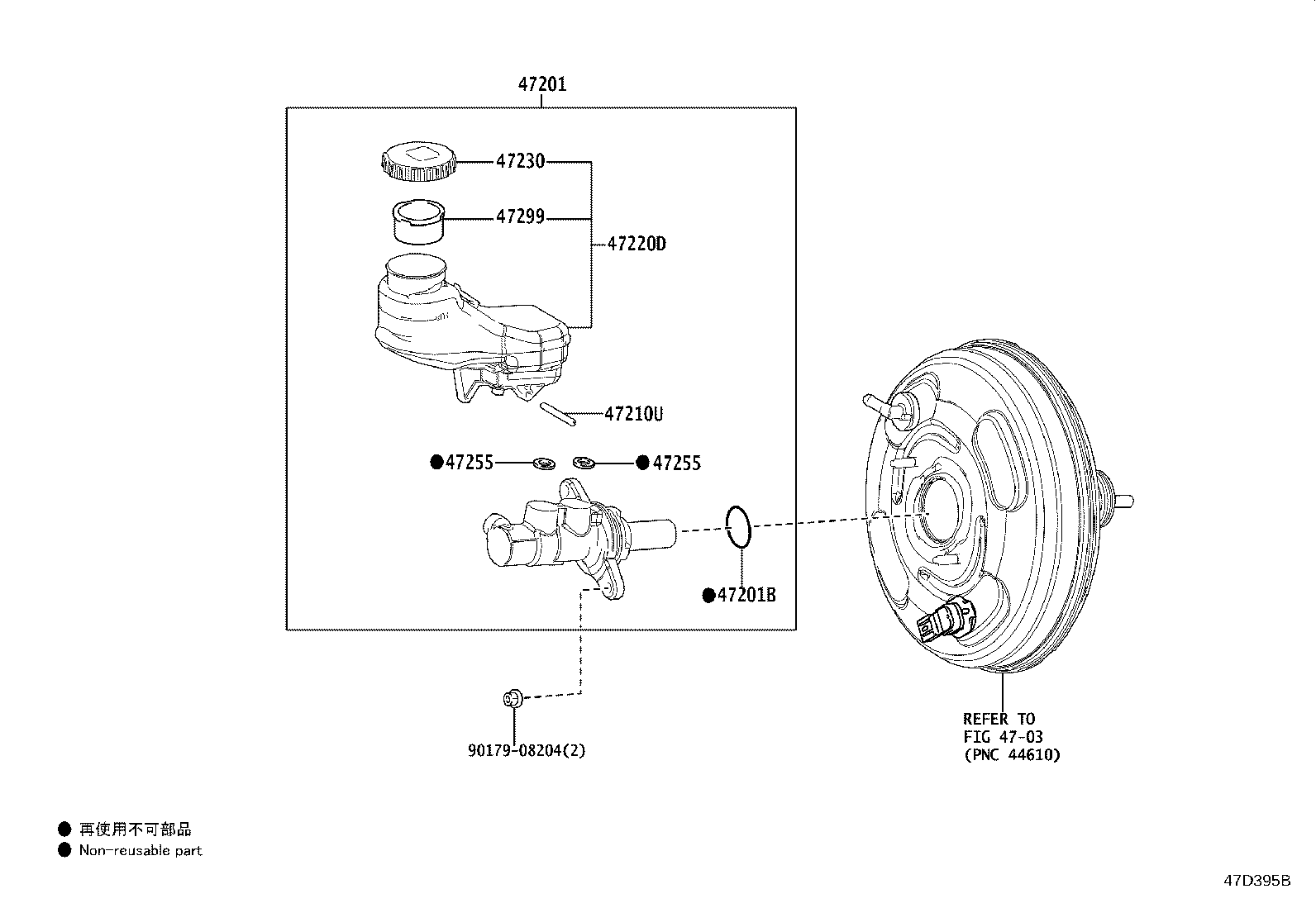 47220-0R100 RESERVOIR ASSY, BRAKE MASTER CYLINDER product image