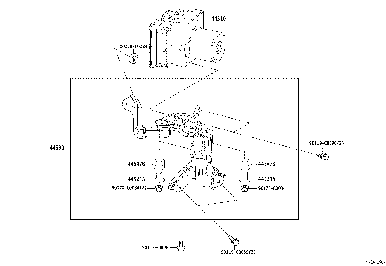 47315-0R080 TUBE, FRONT BRAKE, NO.5 product image