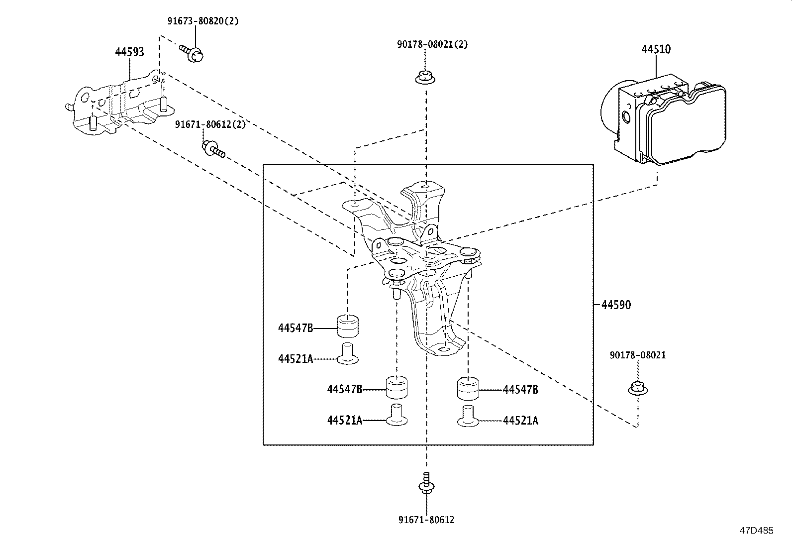 44050-60Q40 ACTUATOR ASSY, BRAKE product image
