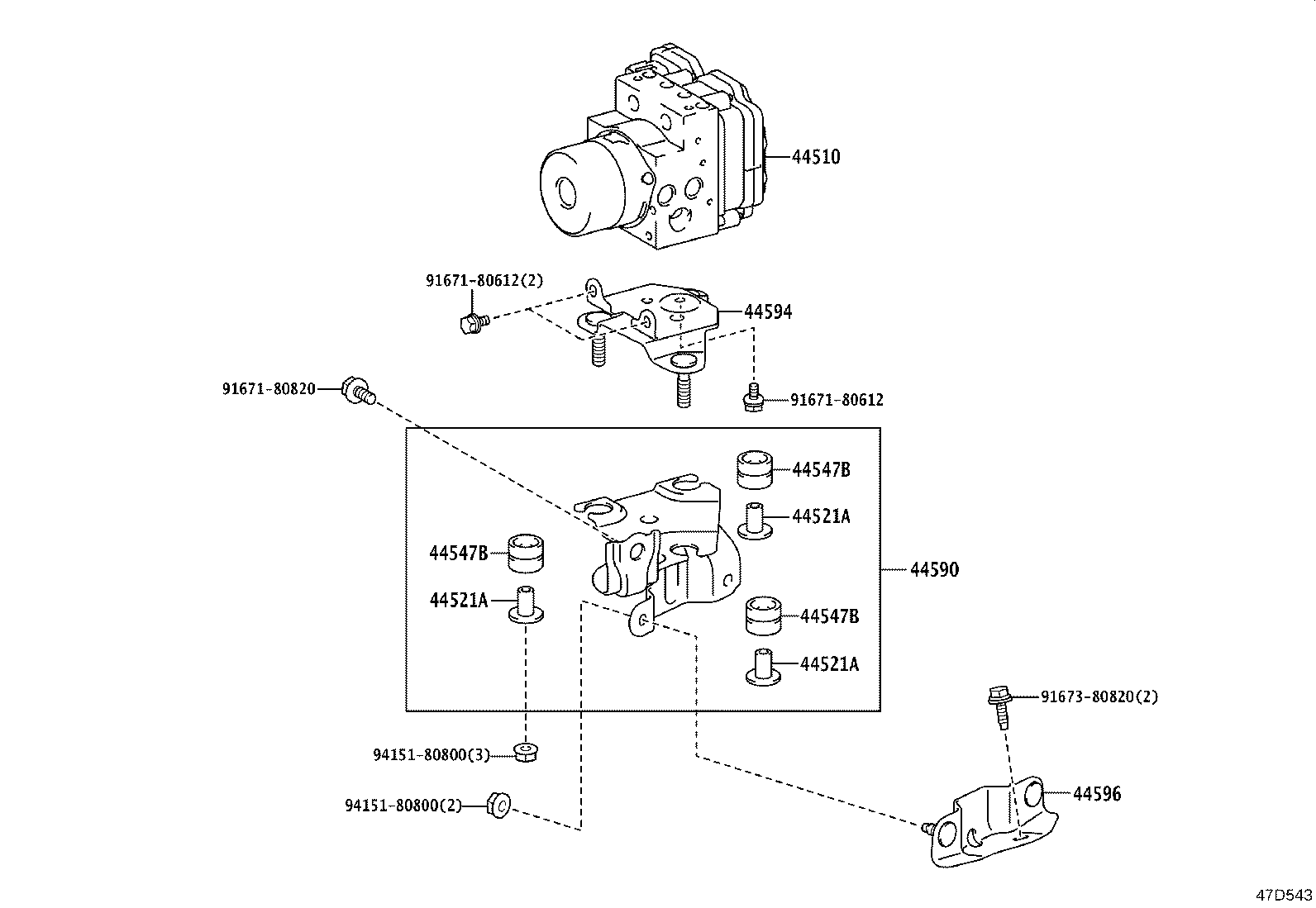 47315-V1010 TUBE, FRONT BRAKE, NO.5 product image