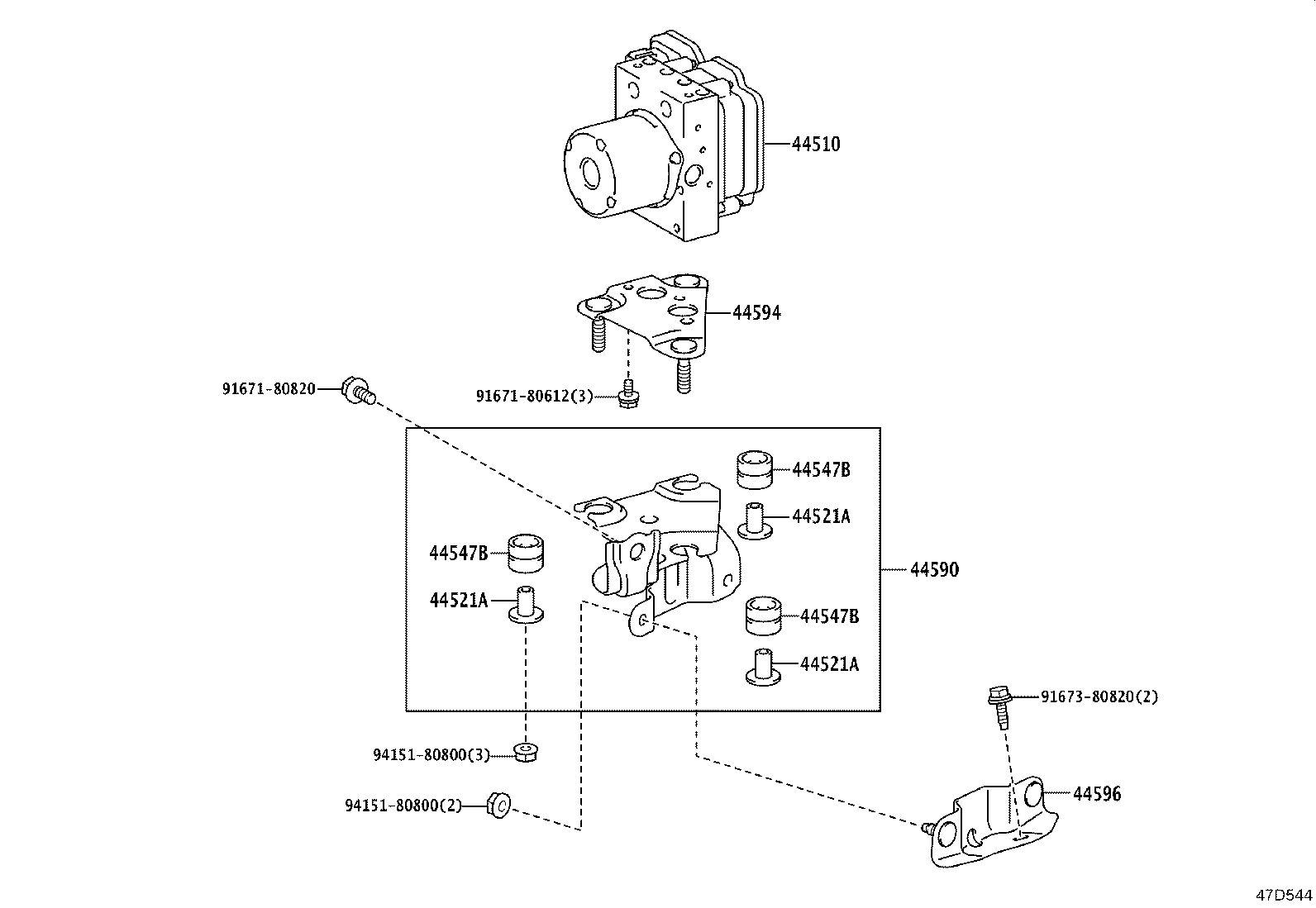 47315-V1010 TUBE, FRONT BRAKE, NO.5 product image