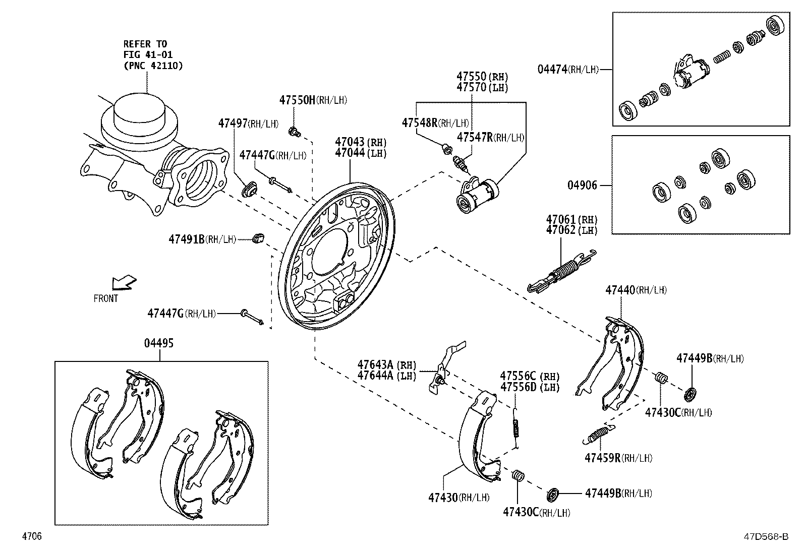 47643-B5020 LEVER, REAR BRAKE AUTOMATIC ADJUST, RH product image