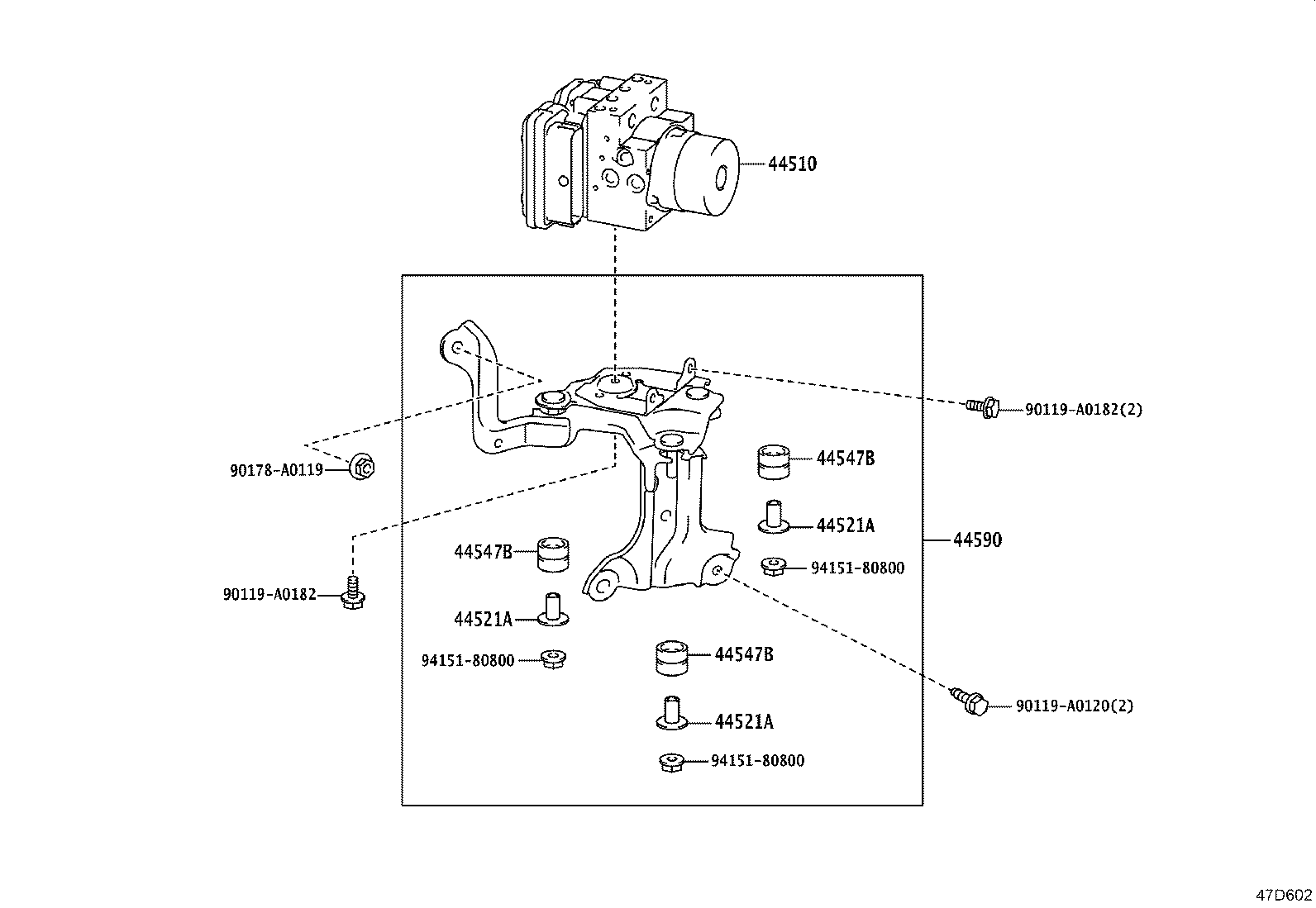 47311-F6020 TUBE, FRONT BRAKE, NO.1 product image