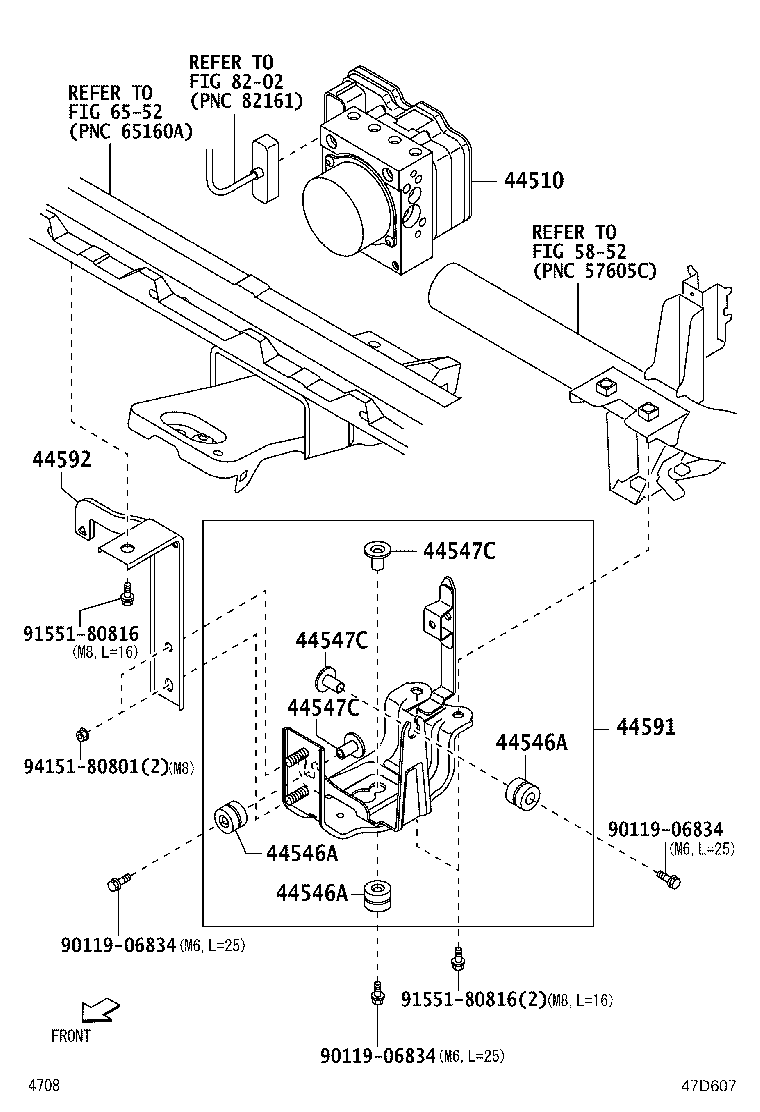 47313-B5140 TUBE, FRONT BRAKE, NO.3 product image