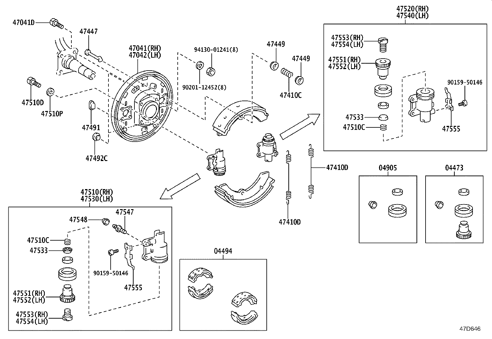 04494-25070 SHOE KIT, FRONT BRAKE product image