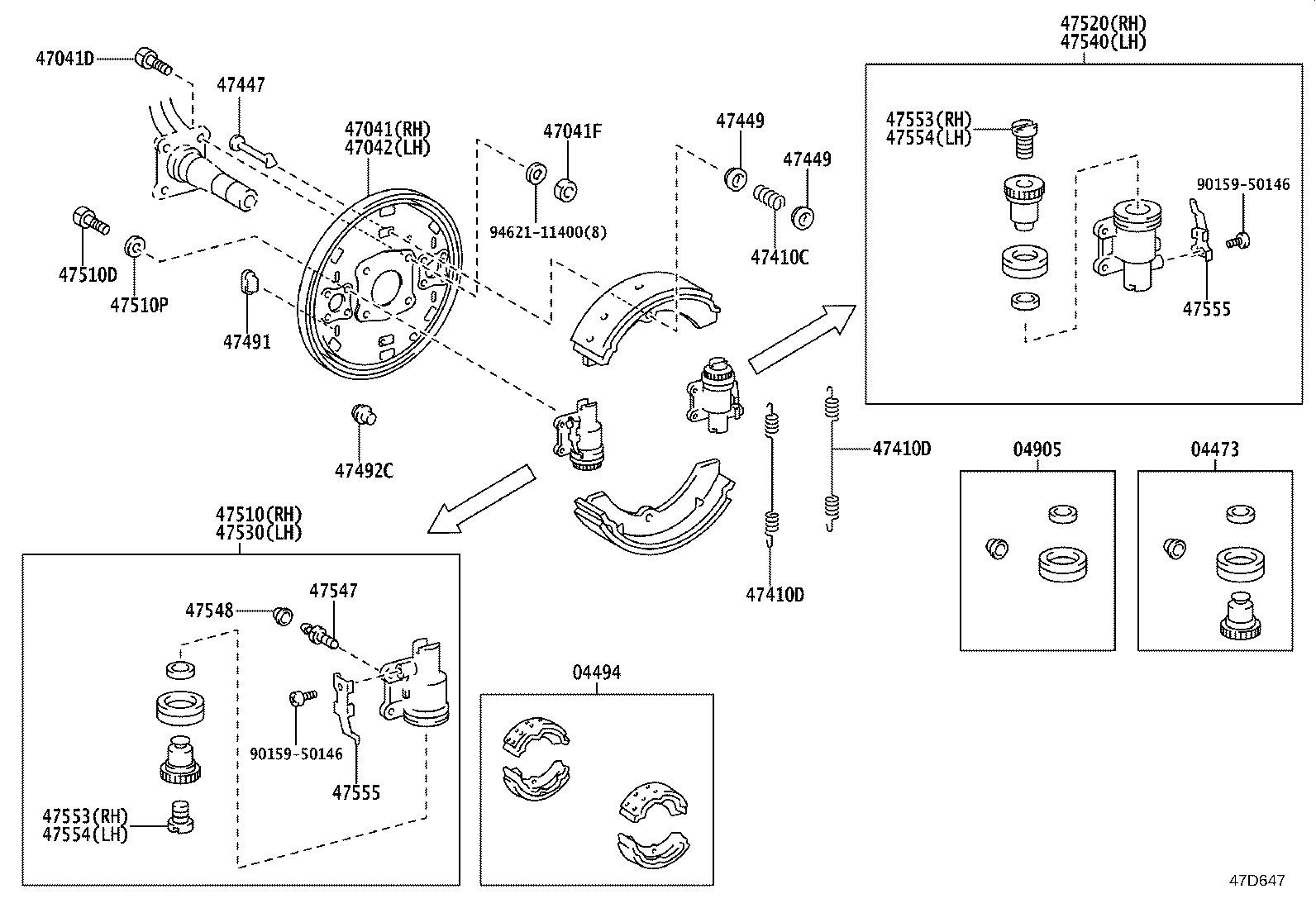 04494-25070 SHOE KIT, FRONT BRAKE product image