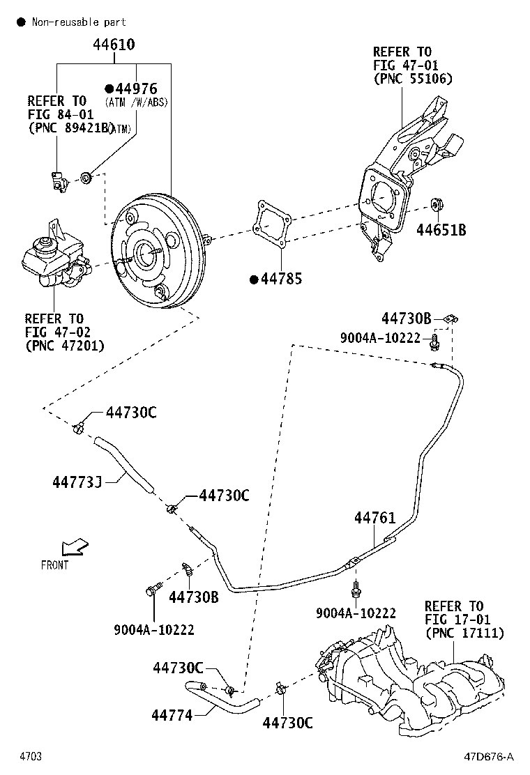 44774-BZ080 HOSE, UNION TO CONNECTOR TUBE product image
