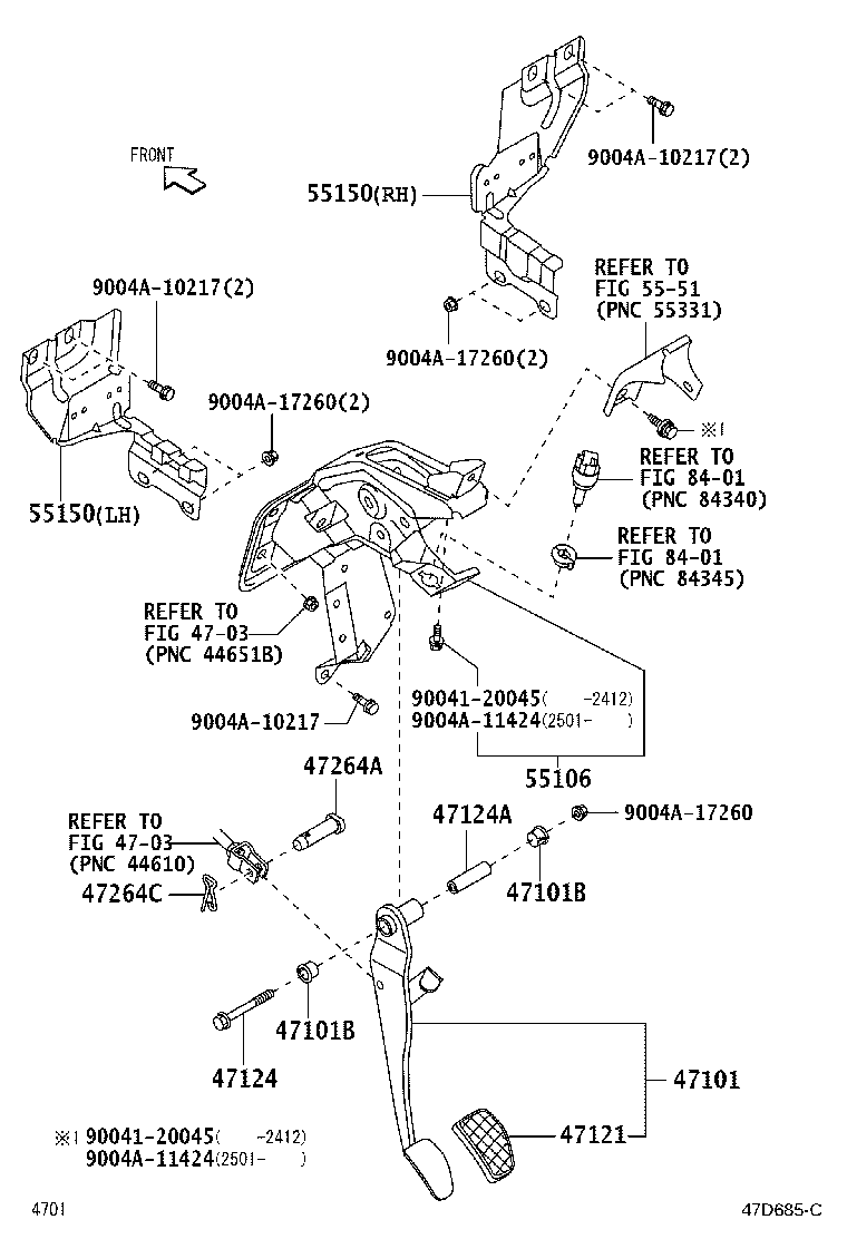 31321-BZ140 PAD, BRAKE PEDAL product image