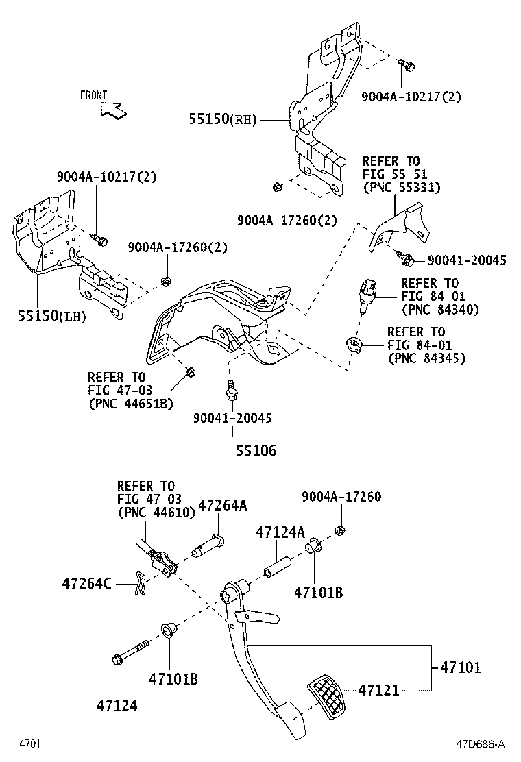 31321-BZ140 PAD, BRAKE PEDAL product image