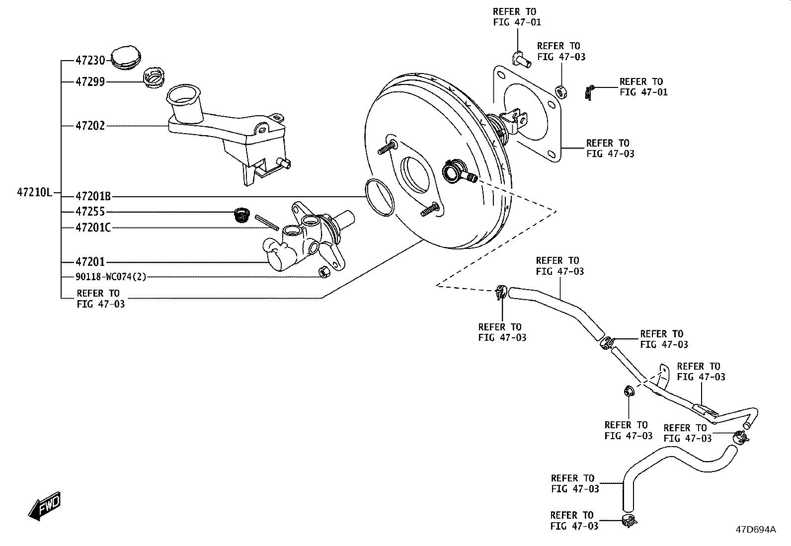 47220-WC013 RESERVOIR SUB-ASSY, BRAKE MASTER CYLINDER product image