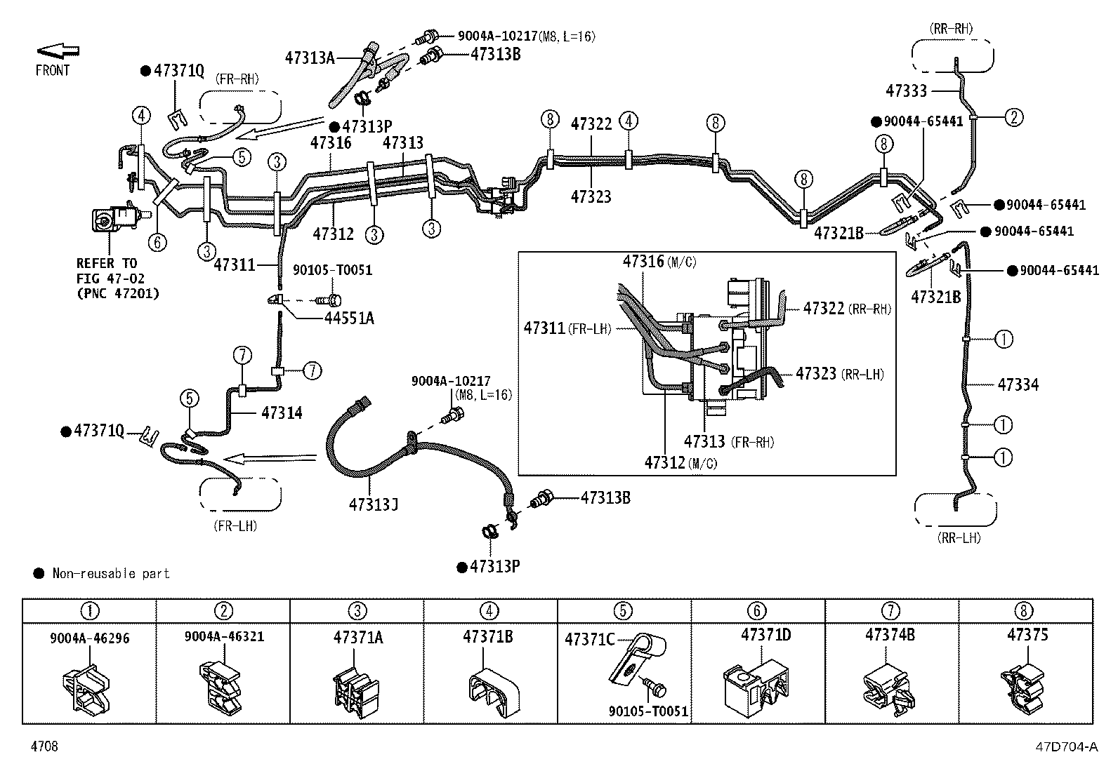 44508-B5010 WAY, NO.1(FOR BRAKE ACTUATOR) product image