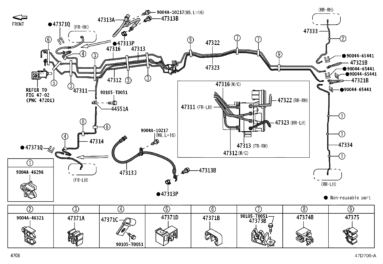 44508-B5010 WAY, NO.1(FOR BRAKE ACTUATOR) product image