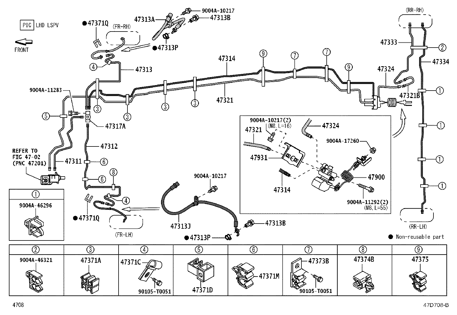 44508-B5010 WAY, NO.1(FOR BRAKE ACTUATOR) product image