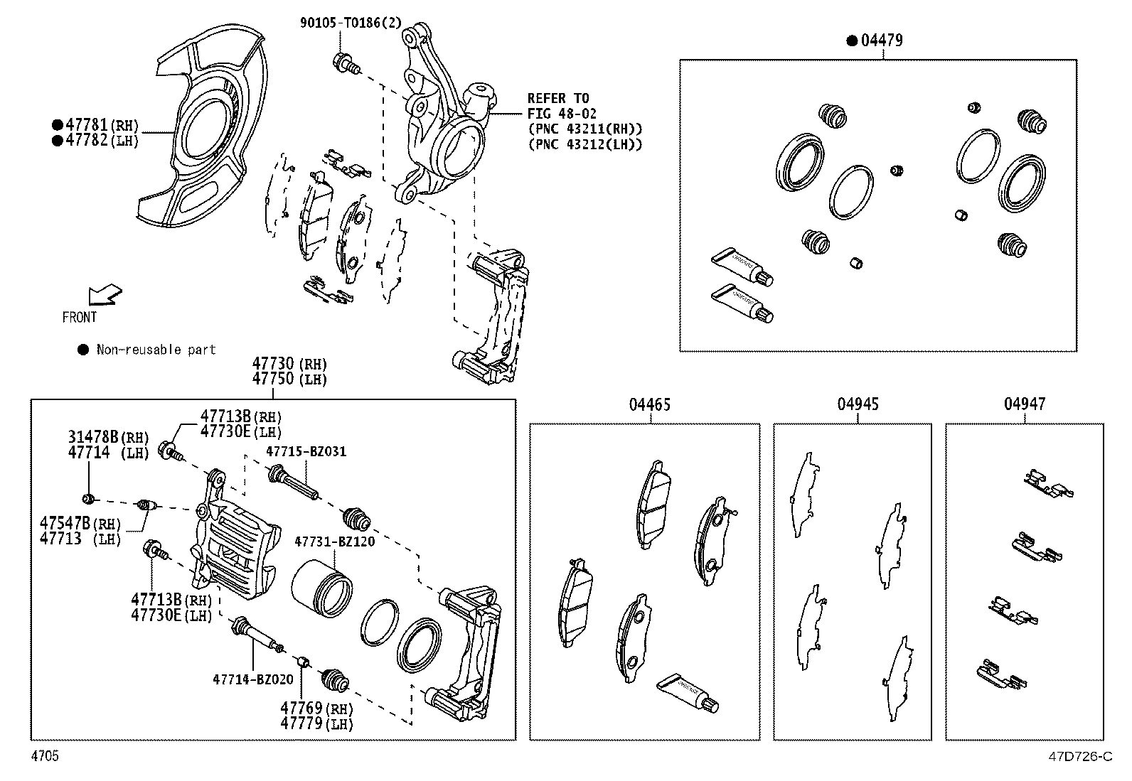 47548-BZ030 CAP, BLEEDER PLUG(FOR FRONT DISC BRAKE) product image