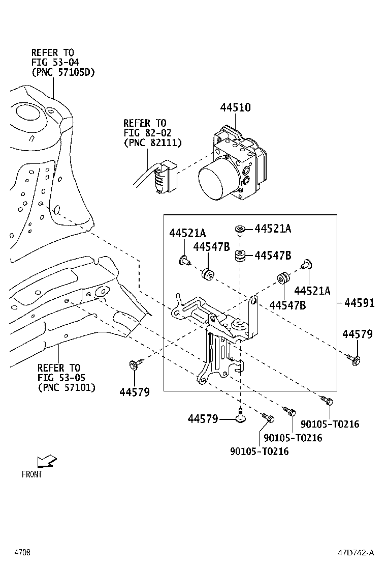 47311-BZ770 TUBE, FRONT BRAKE, NO.1 product image