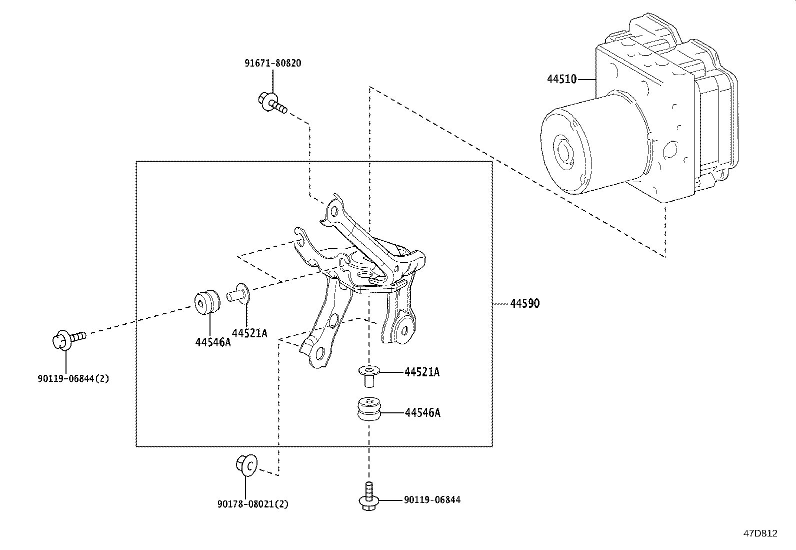 44050-52Y90 ACTUATOR ASSY, BRAKE product image