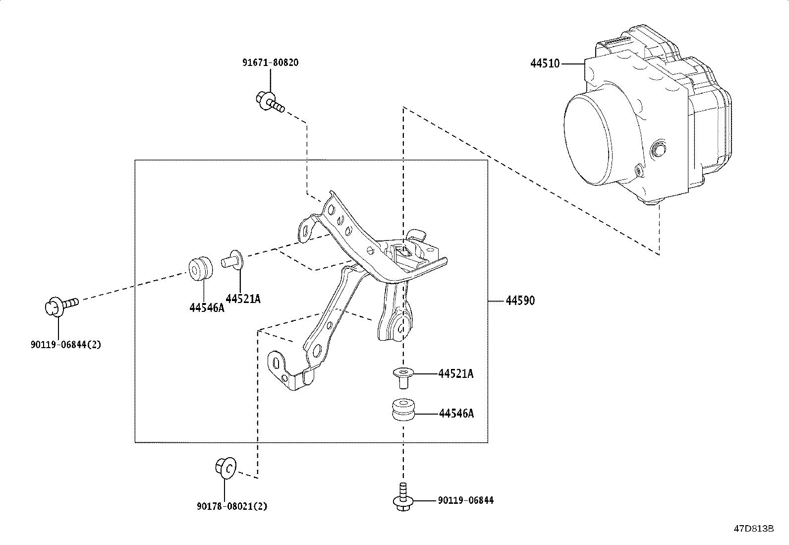 44050-52Y90 ACTUATOR ASSY, BRAKE product image