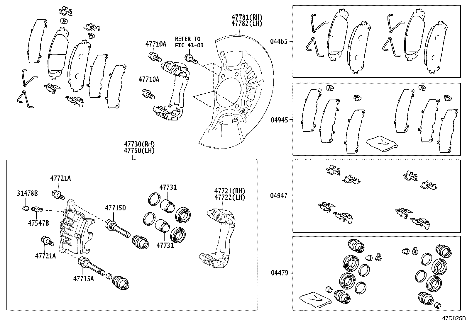 04478-0R030 CYLINDER KIT, DISC BRAKE, FRONT product image