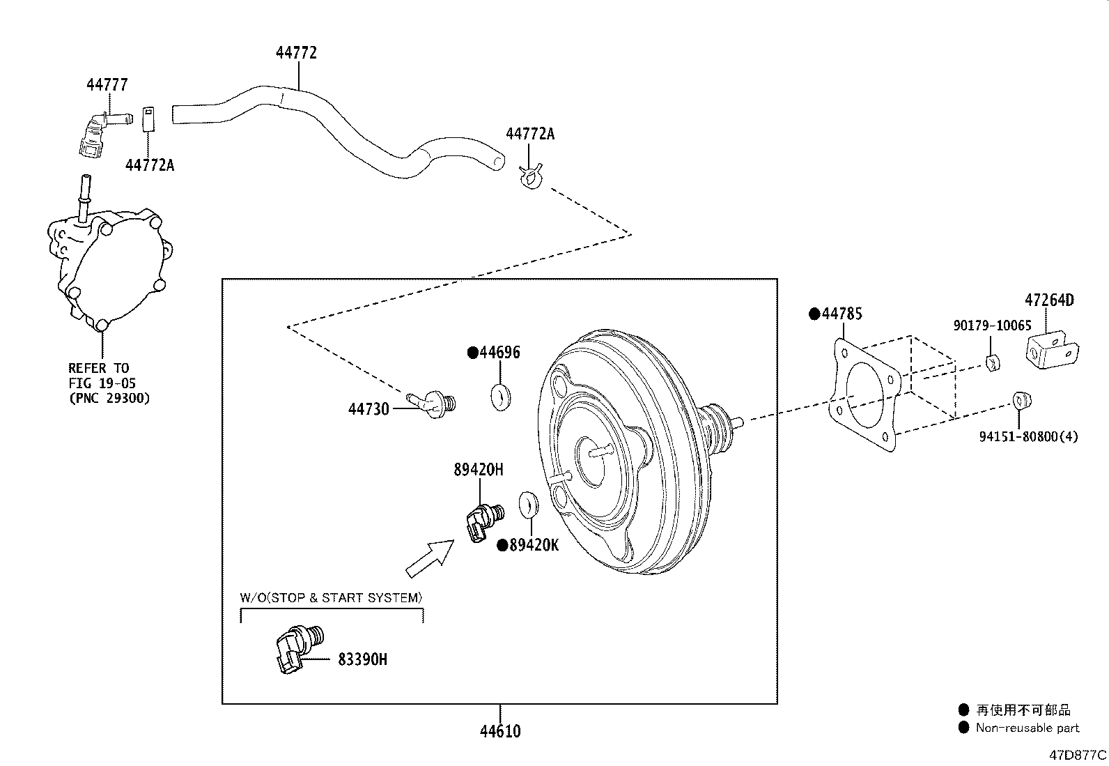 44610-76090 BOOSTER ASSY, BRAKE product image