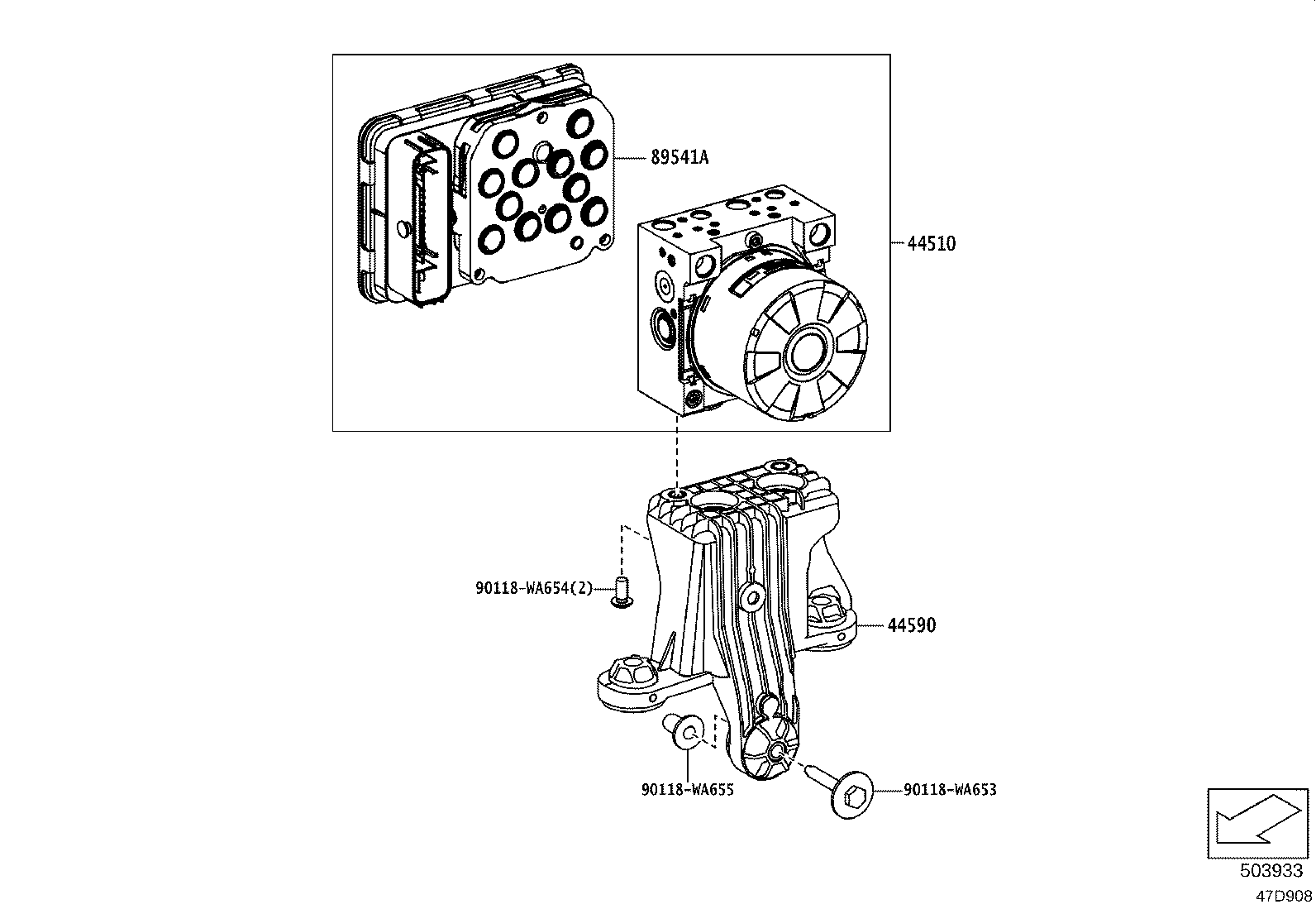 44050-WAA45 ACTUATOR ASSY, BRAKE product image