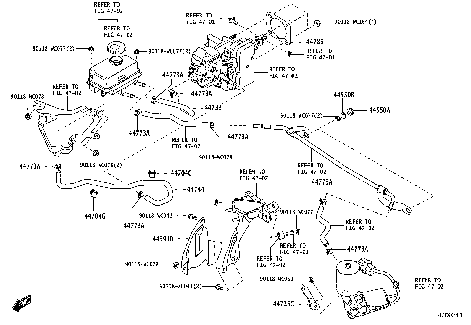 44773-WC005 HOSE, VACUUM, NO.2 product image