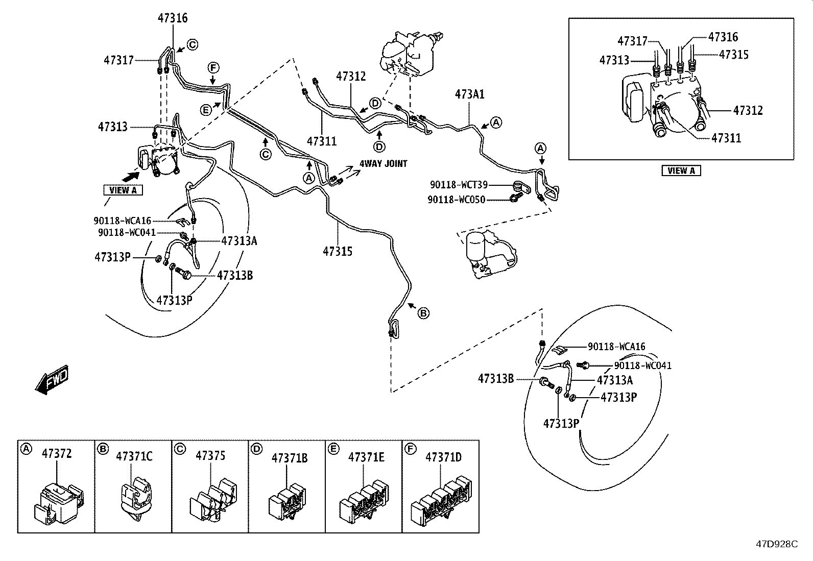 44590-WC008 BRACKET ASSY, BRAKE ACTUATOR product image