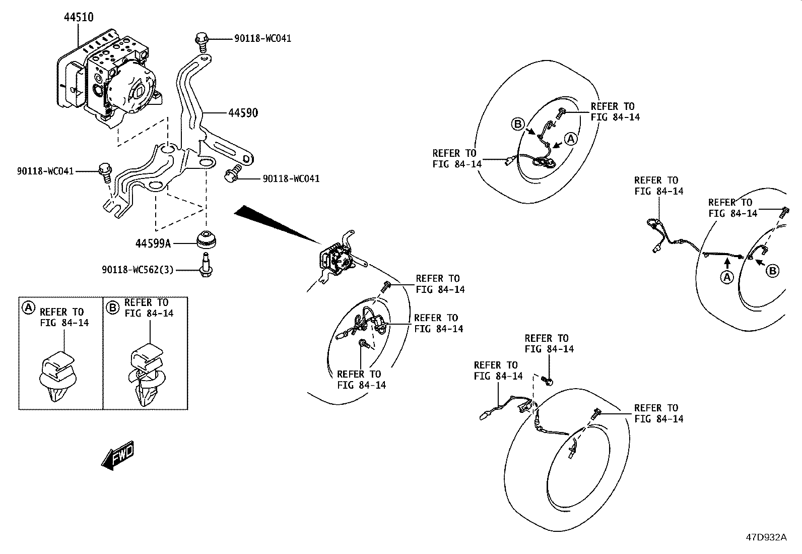 44590-WC008 BRACKET ASSY, BRAKE ACTUATOR product image