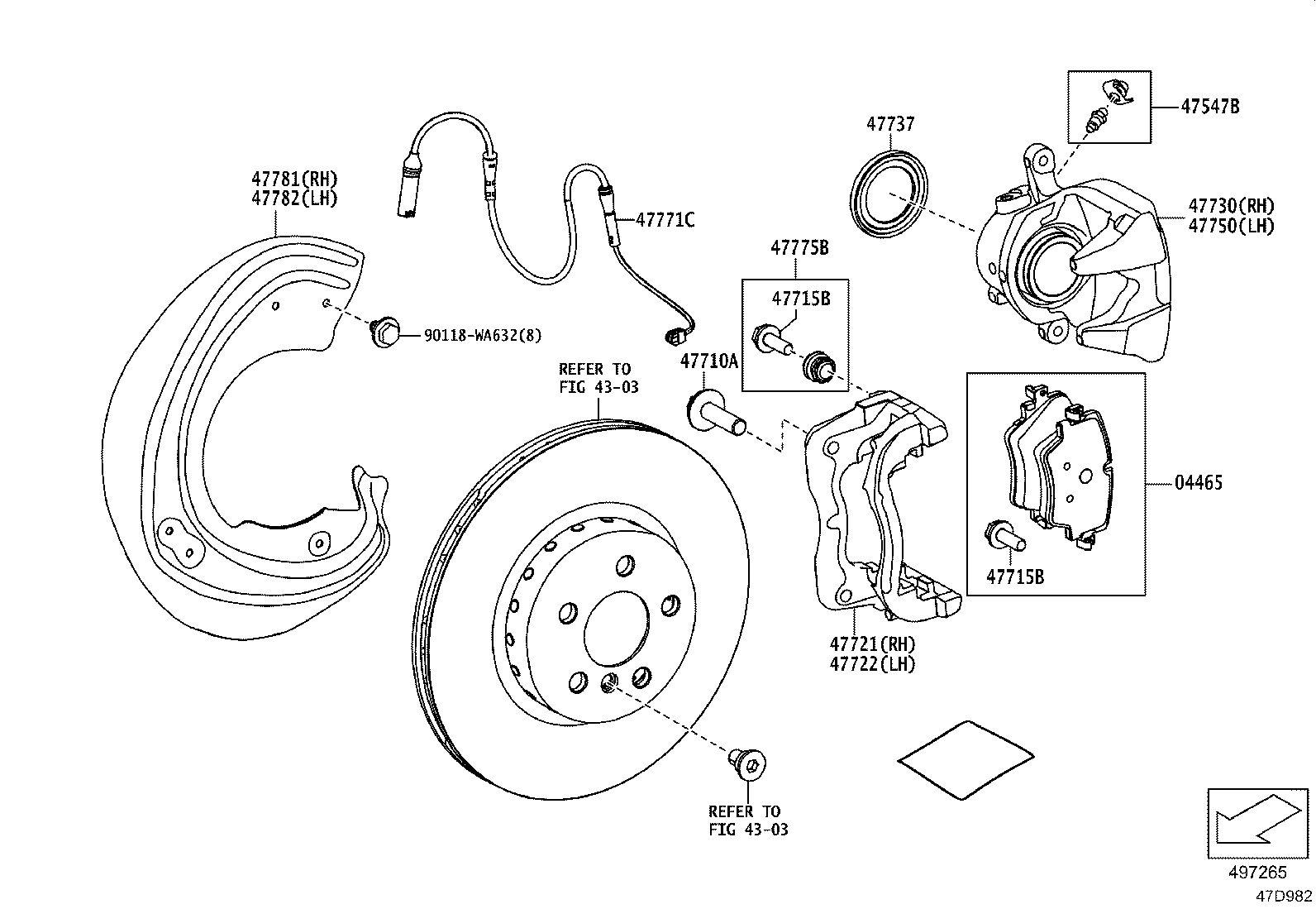 04465-WAA05 PAD KIT, DISC BRAKE, FRONT product image